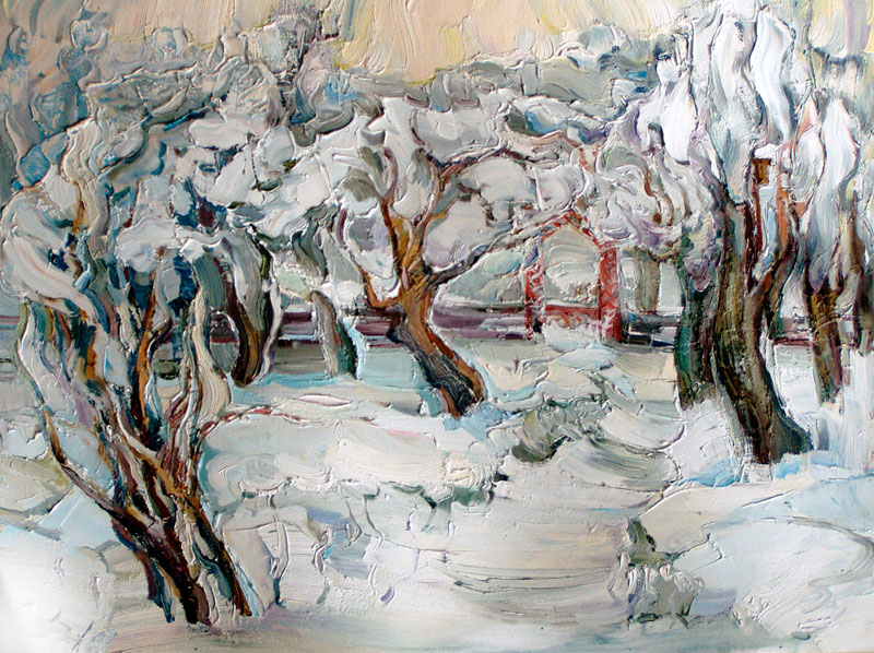 Ölbild Winter