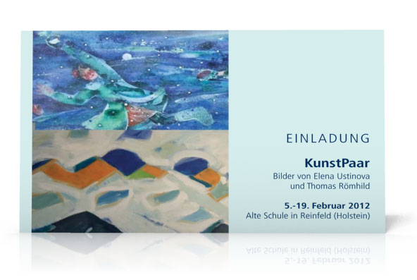 Einladungskarte Ausstellung in Reinfeld