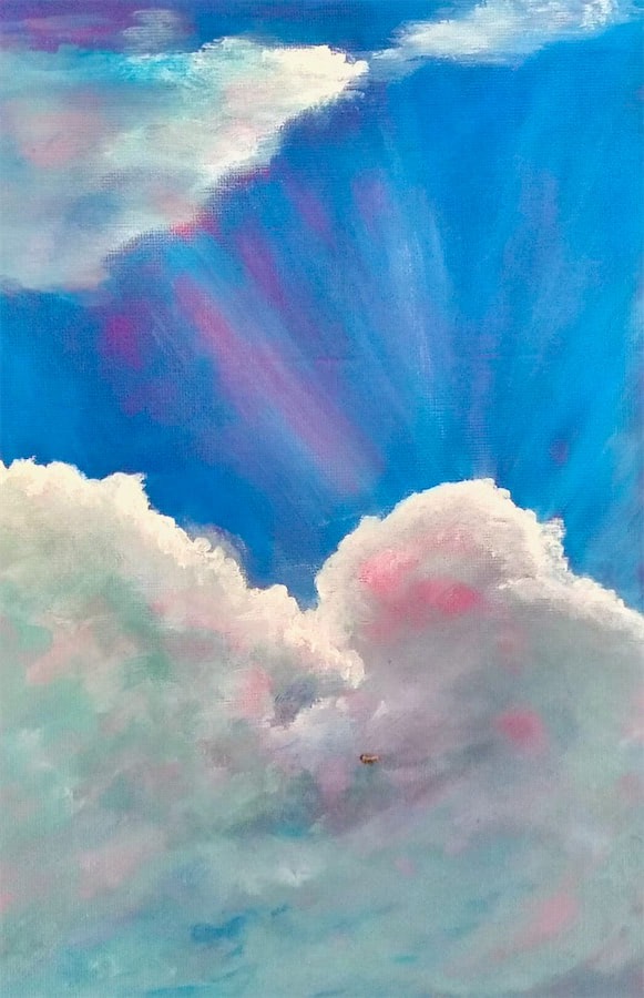 Vorarbeiten auf Malpappe