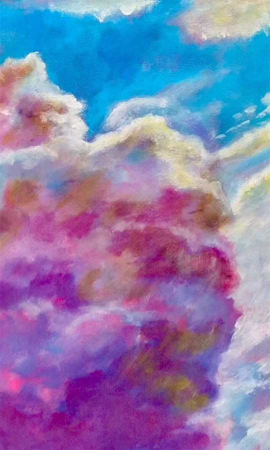 Vorarbeiten auf Malpappe