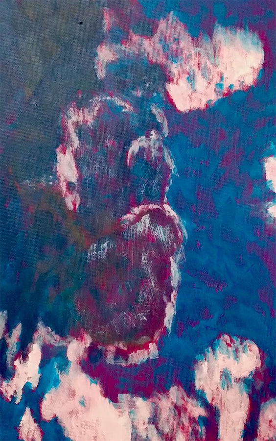 Vorarbeiten auf Malpappe