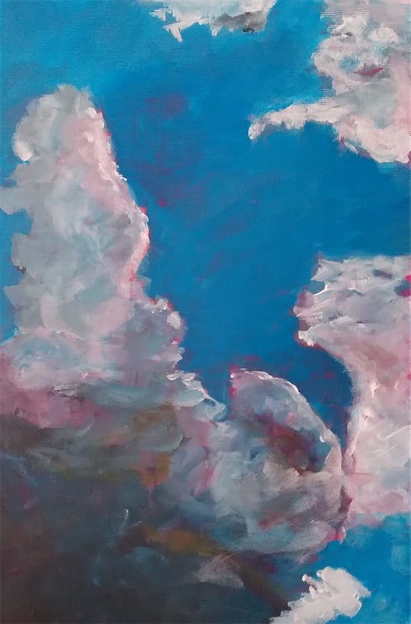 Vorarbeiten auf Malpappe