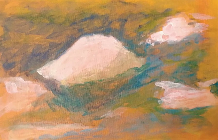 Vorarbeiten auf Malpappe