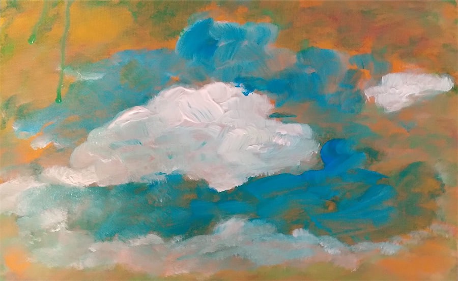 Vorarbeiten auf Malpappe