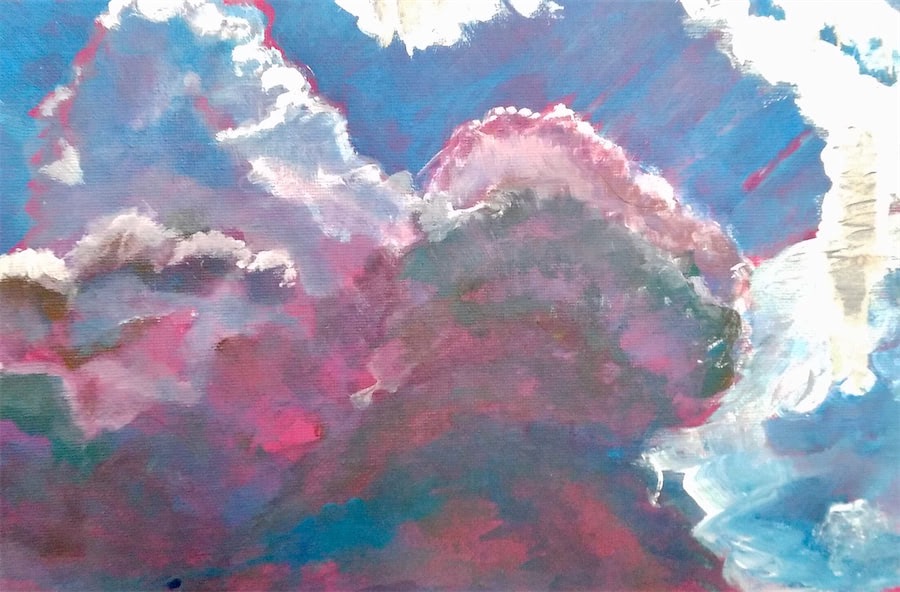 Vorarbeiten auf Malpappe