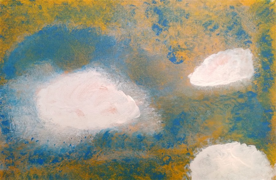 Vorarbeiten auf Malpappe