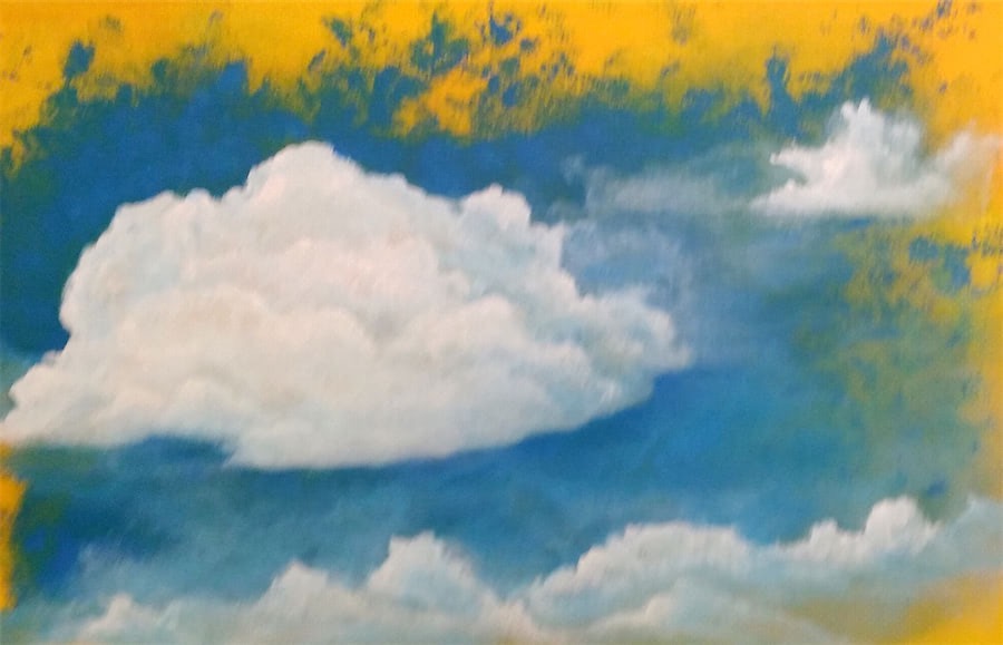 Vorarbeiten auf Malpappe