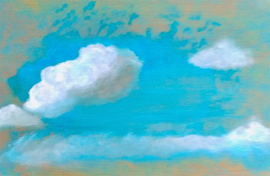 Vorarbeiten auf Malpappe