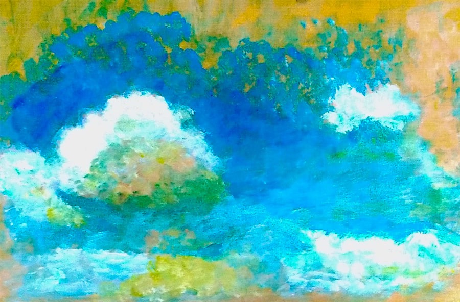 Vorarbeiten auf Malpappe