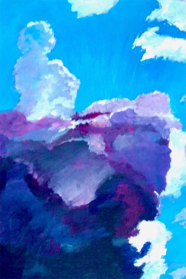 Vorarbeiten auf Malpappe