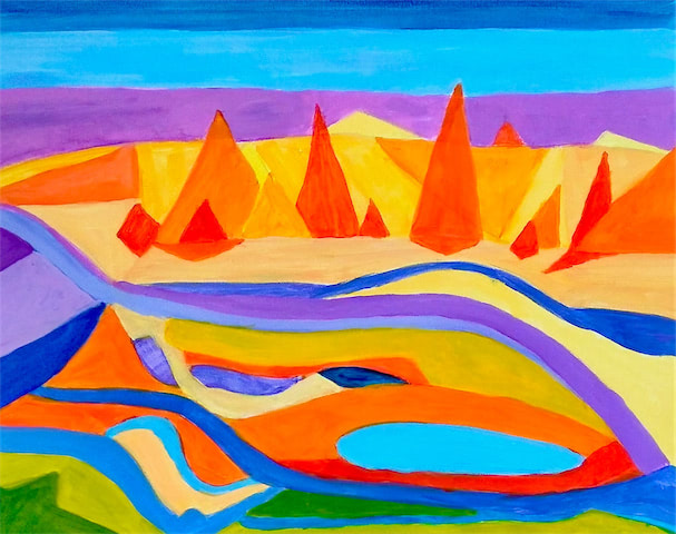 Landschaftsbild Acryl