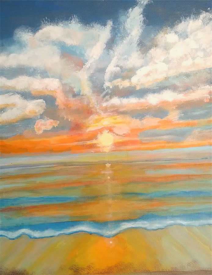 Bild gemalt von VHS Kursteilnehmerin