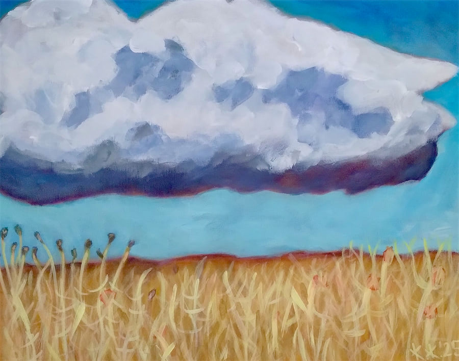 Bild gemalt im VHS Malkurs